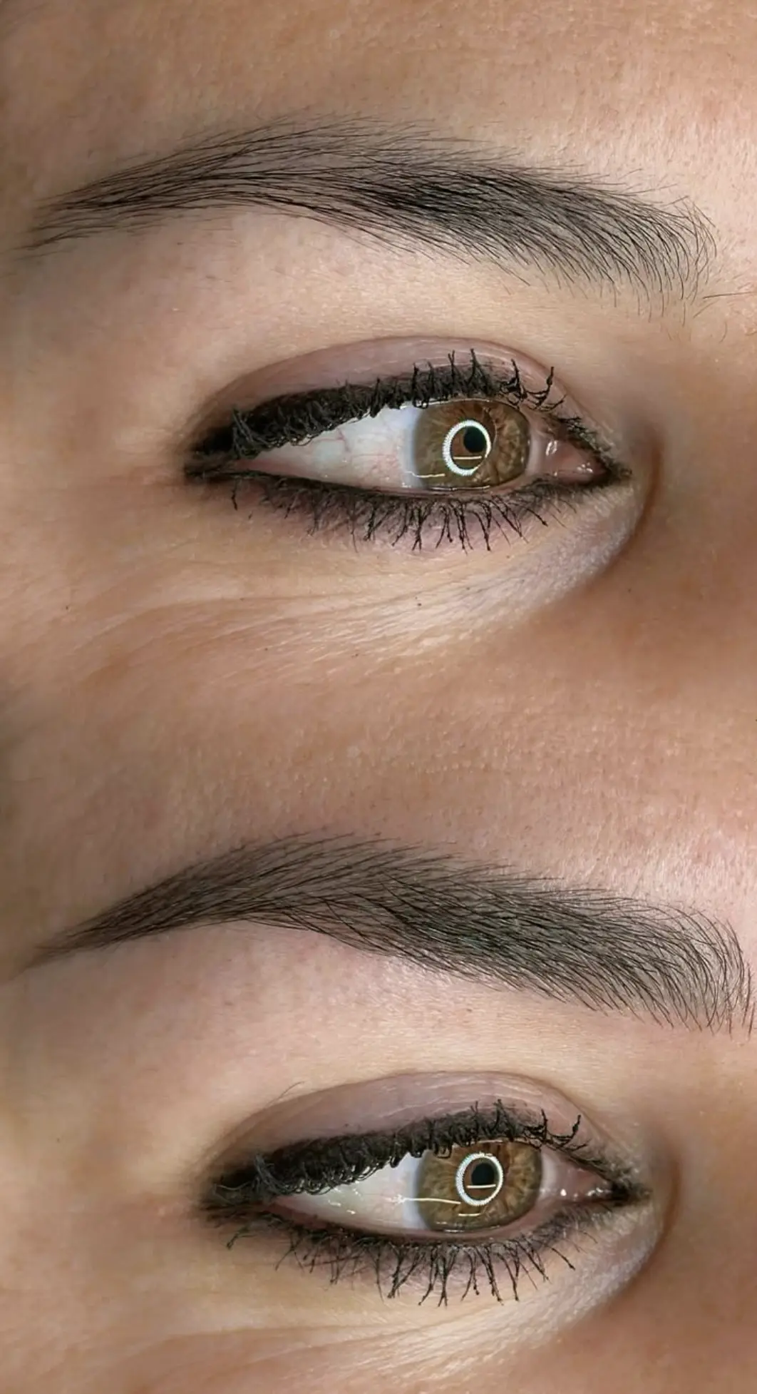 microblading eyebrows before and after