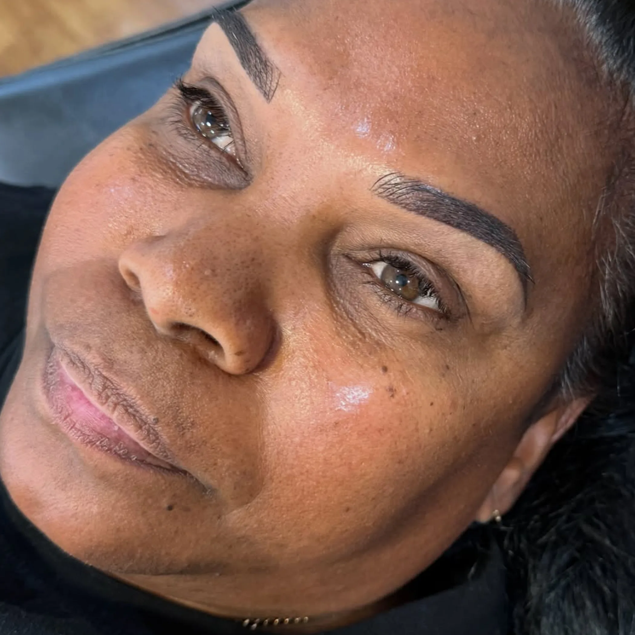 personalized cosmetic tattooed brows