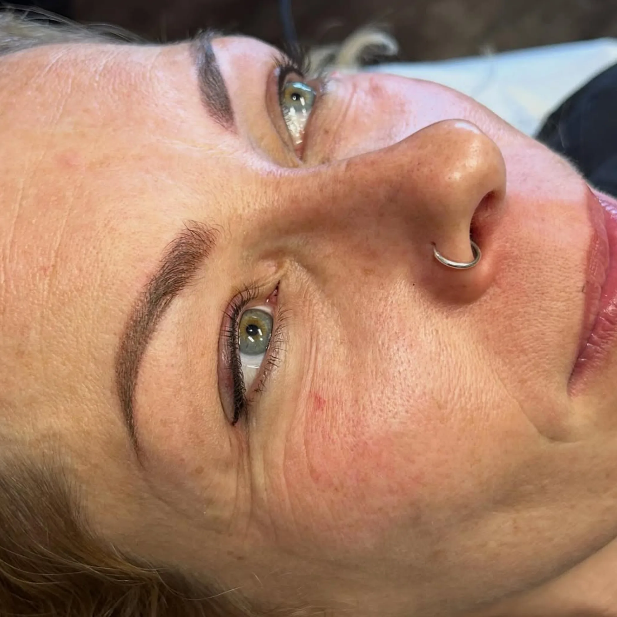 healed powder brows and fresh eyeliner