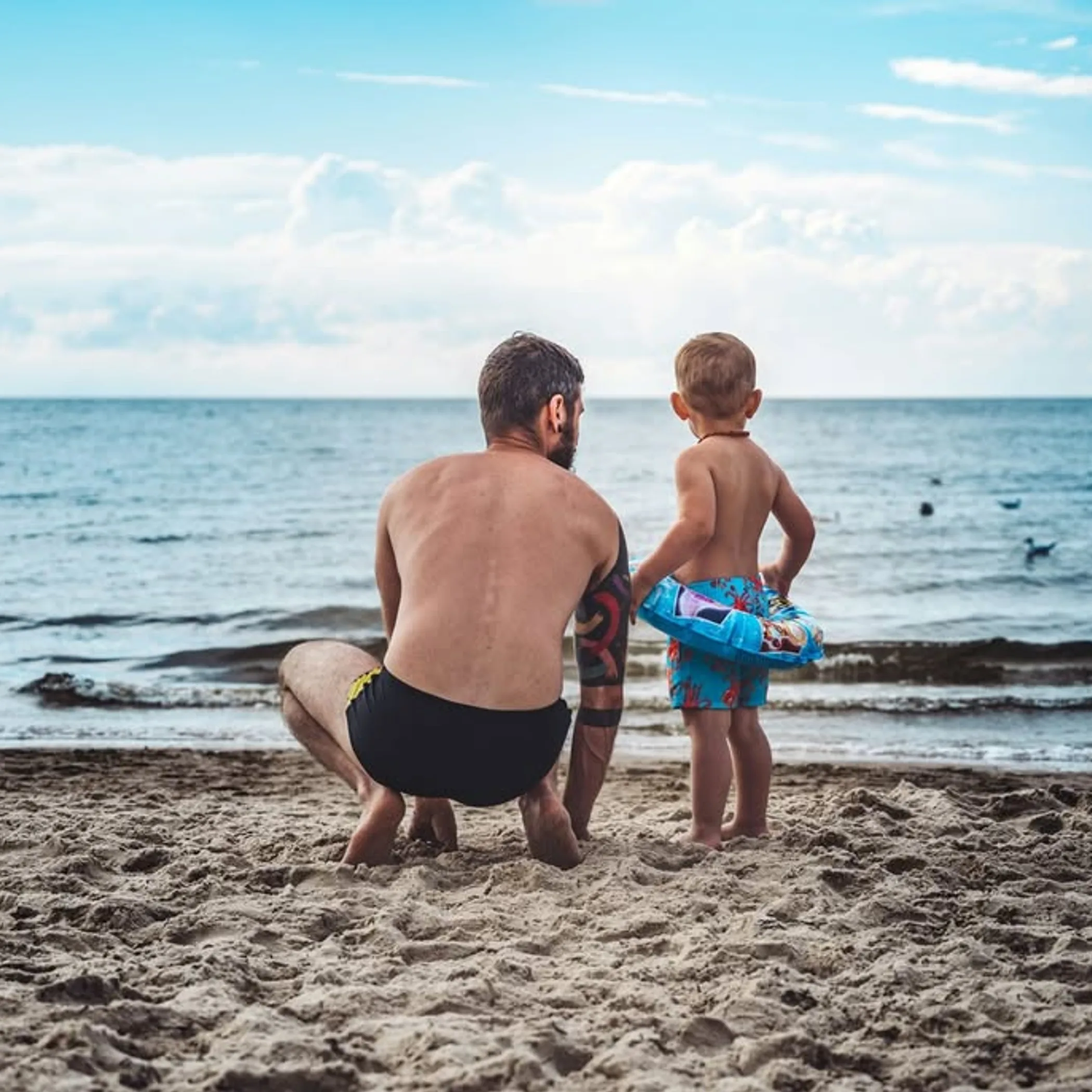 beach safety scene
