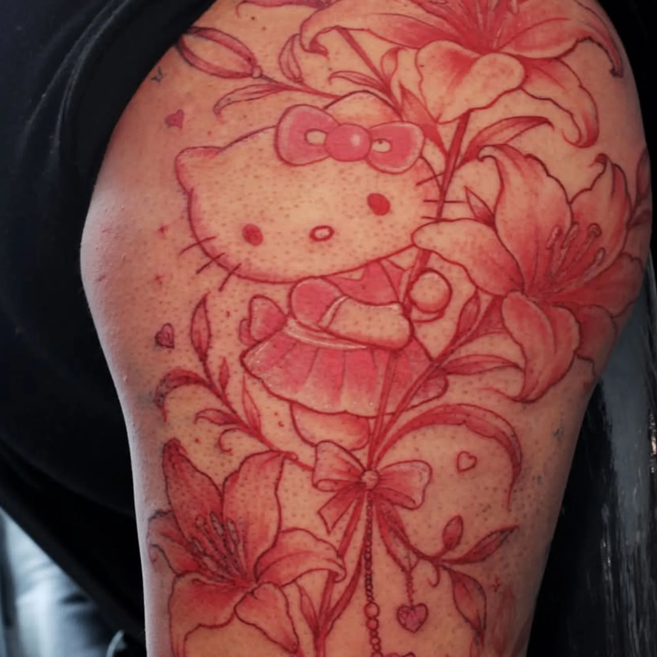 close-up tattoo on skin