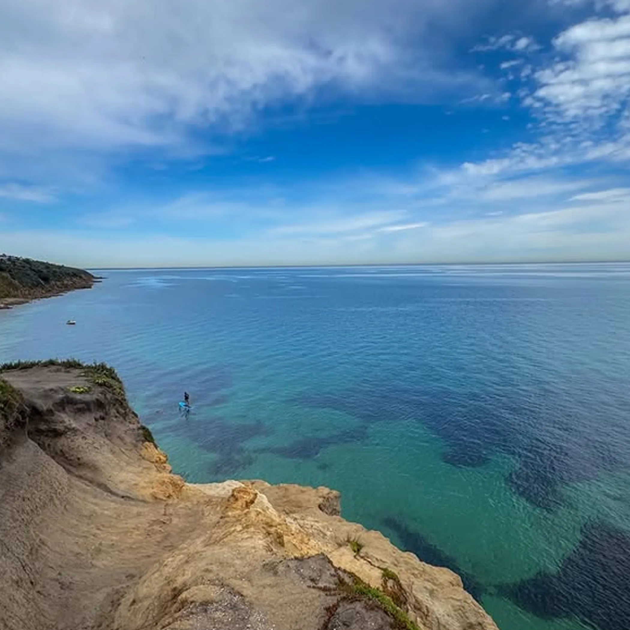 clear turquoise coastal bay
